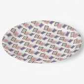 ピンクパープルベイクセールトースターペストリーブレックファースト ペーパープレート (アングル)