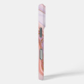 ピンクパープルベリーマーブル金ゴールドグリッターカスタマイズ Case-Mate iPhoneケース (裏面 / 右)