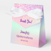 ピンクパープルホログラフィッククインセアニラ フェイバーボックス (正面サイド)