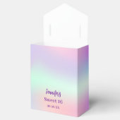 ピンクパープルホログラフィックスウィート16 フェイバーボックス (オープン)