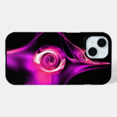 ピンクパープルホワイトフラクタルバラ Case-Mate iPhoneケース (裏面 (横))