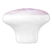 ピンクパープルホワイト抽象芸術アート セラミックノブ (側面)