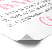 ピンクパープルママ – osaバーサインベビーシャワー ポスター (角)