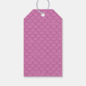 ピンクパープルマーメイドテール誕生日メッセージカード ギフトタグ (裏面)