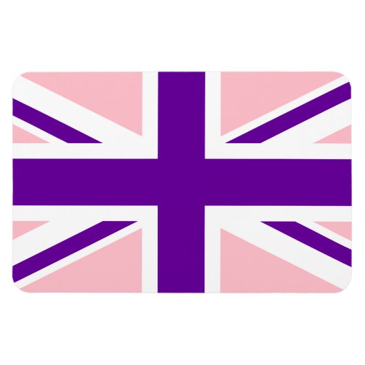 ピンクパープルユニオンジャック マグネット (横)
