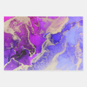 ピンクパープルラッピング紙シート ラッピングペーパーシート (正面)