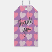 ピンクパープルラブハート ギフトタグ (裏面)