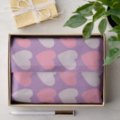 ピンクパープルラブハート 薄葉紙 (ギフト)