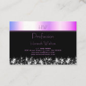 ピンクパープルラムルーグラデーショングリッタースターズブティック 名刺 (裏面)