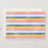 ピンクパープルリトルレイ・オブ・サンシャイン1st誕生日 招待状 (裏面)