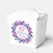 ピンクパープルリース95thバースデーパーティー フェイバーボックス (裏面サイド)