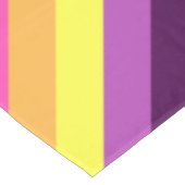 ピンクパープルレトロストライプズスモールテーブルクロス テーブルクロス (アングル)