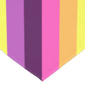 ピンクパープルレトロストライプズスモールテーブルランナー ショートテーブルランナー (コーナー)