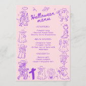 ピンクパープル予測できなハンドドードルハロウィーン メニュー (正面)