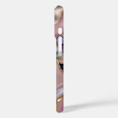 ピンクパープル大理石スマホケース ゴールドラグジュアリー Case-Mate iPhoneケース (裏面 / 左)