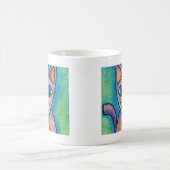ピンクパープル子猫 コーヒーマグカップ (中央)