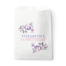 ピンクパープル水彩彼女は宝石の誕生日