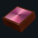 ピンクパープル空白のテンプレートエレガントクラシック ギフトボックス<br><div class="desc">ピンク空白のパープルクラシックテンプレートエレガントゴールデンオーク記念ボックス。</div>