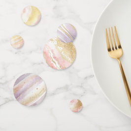 ピンクパープル金ゴールド宇宙誕生日 コンフェッティ