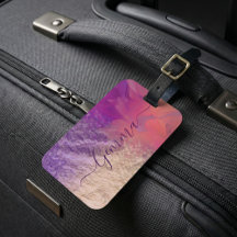 ピンクパープル金箔グリッター書道台本