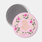 ピンクパープル·フローラ·ウィリアム·シェイクスピア マグネット (正面/裏面)