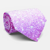 ピンクパープ威厳のあるルネブラ銀河系グリッター ネクタイ (ロール)