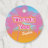 ピンクパームツリーズありがとう フェイバータグ (正面)