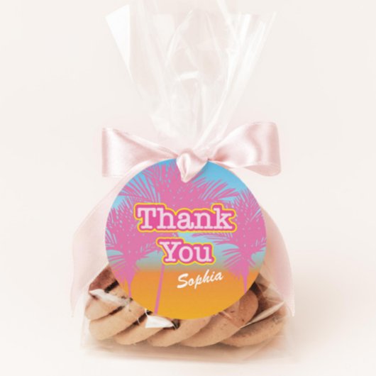 ピンクパームツリーズありがとう フェイバータグ