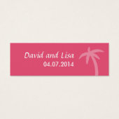 ピンクパームツリートロピカルビーチ結婚式 (正面)