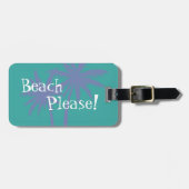 ピンクパームツリーラゲージタグ ラゲッジタグ (正面横)