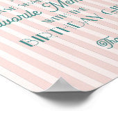 ピンクパーム春お気に入りの思い出と誕生日 ポスター (角)