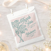 ピンクパーム春パステルビーチパーティーフェイト フェイバーバッグ (クリップ留めされた状態)