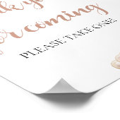 ピンクパールとプロセッコの感謝のサイン ご来場ありがとうございます ポスター (角)