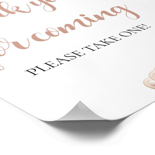 ピンクパールとプロセッコの感謝のサイン ご来場ありがとうございます ポスター (角)