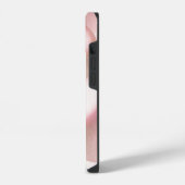 ピンクパールの美しいiPhone 14ケース iPhoneケース (左側面)