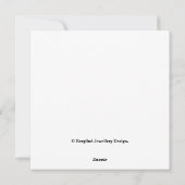 ピンクパールイヤリングファッションイラストレーション シーズンカード (裏面)