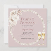 ピンクパールスプロセッコ招待状 招待状 (正面)