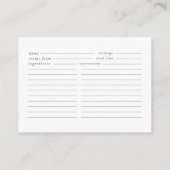 ピンクパールプロセッコブライダルレシピエンクロージャカード エンクロージャーカード (裏面)