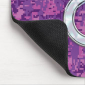 ピンクパールライクトーラス〔占星術の〕十二宮図サインオンデジタル迷彩柄 マウスパッド (コーナー)