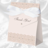 ピンクパールリージェンシーヴィンテージレースブライダルシャワー フェイバーボックス