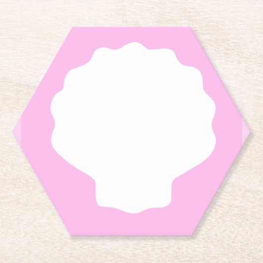 ピンクパール ペーパーコースター (正面)