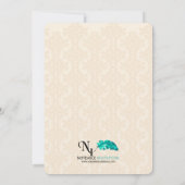 ピンクパール 30周年 結婚記念日 招待状 (裏面)