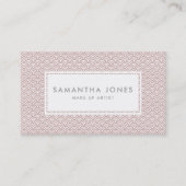 ピンクパ日本のターンデザインモダンメイクアップアーティスト 名刺 (正面)