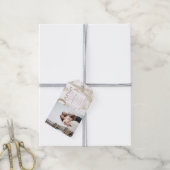 ピンクパ結婚リスの写真 ギフトタグ (より糸付き)