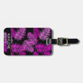 ピンクパ離れームパーソナライズされたラゲッジタグ ラゲッジタグ (正面横)