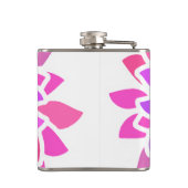 ピンクヒッパイフラワーレトロ モダン フラスク (裏面)