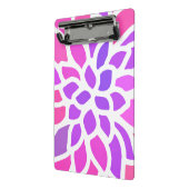 ピンクヒッパイフラワーレトロ モダン ミニクリップボード (アングル2)