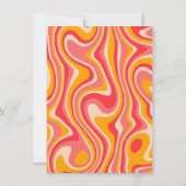 ピンクヒッパイボホアモダンーチブランチブライダルシャワー 招待状 (裏面)