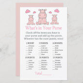 ピンクヒッポあなたの財布ゲームの中に何がある (正面/裏面)