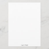 ピンクヒトデビーチ結婚式ディナーメニュー メニュー (裏面)